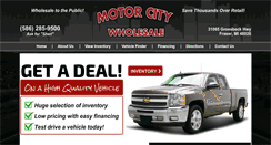 Desktop Screenshot of motorcitywholesale.com